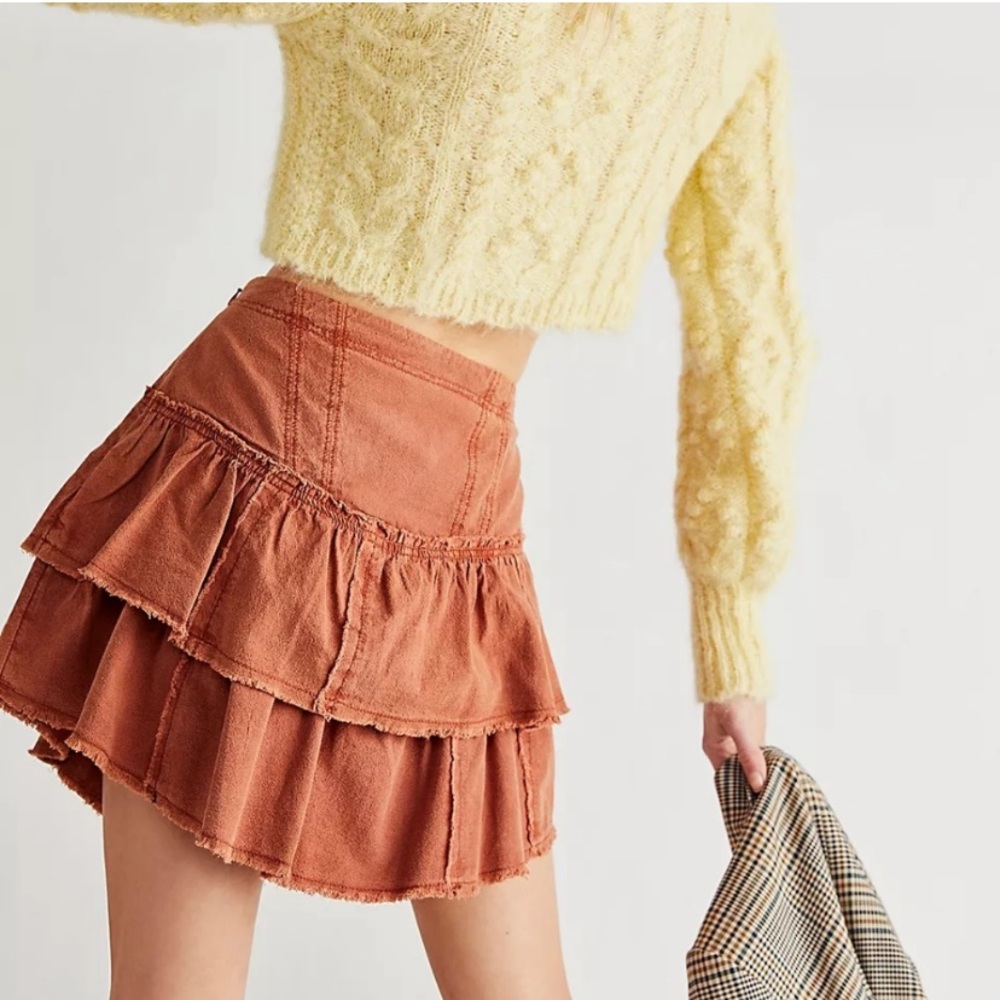 NWT Free People Mini Skirt Size 4 - Picture 4 of 6